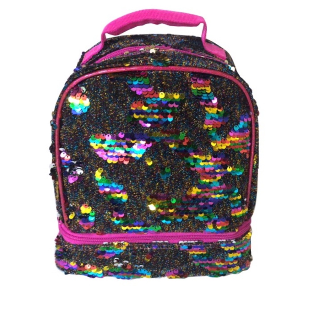 Sparkling Multicolor Sequin Kids Lunch bag